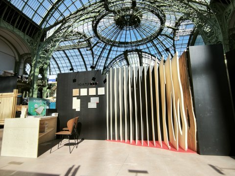 Stand NOVATOP sous la verrière du Grand Palais